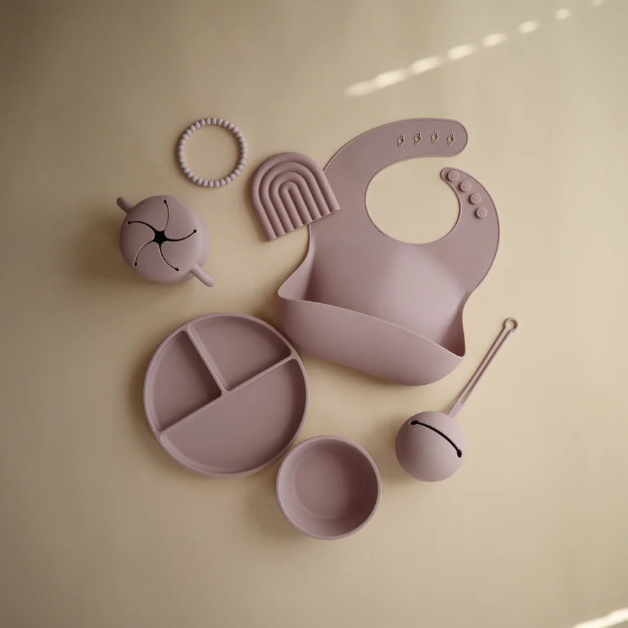 Silicone Suction Plate-Soft Lilac