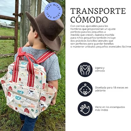 Itzy Bitzy Bag™ Toddler Daycare Backpack-Farm