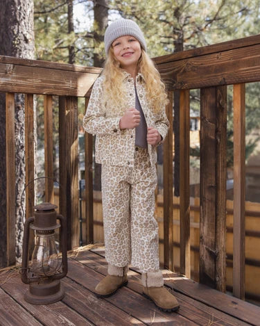 Denim Chore Coat Leopard