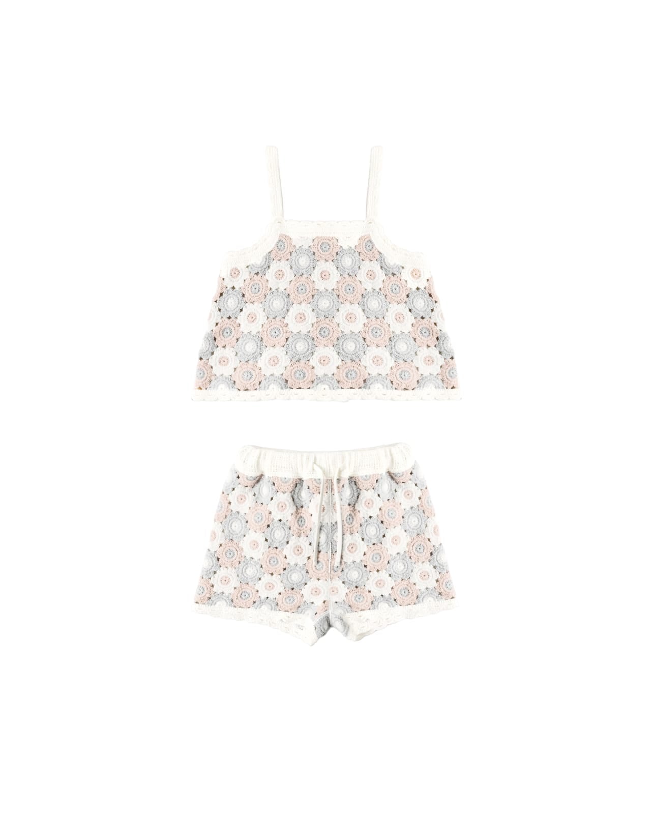 LILI	KNIT SET || BLUE,	LIGHT PINK, IVORY