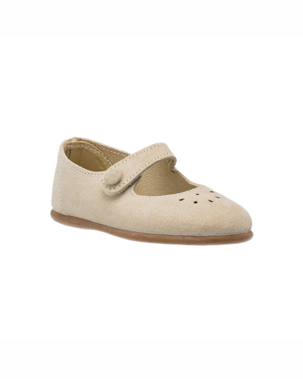 Andi Mary Jane Suede Beige