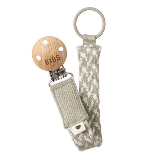 Pacifier Clip - Sand/Ivory