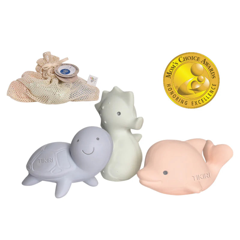 Marshmallow Soft Organic Natural Rubber Teethers, Rattles & Bath Toys