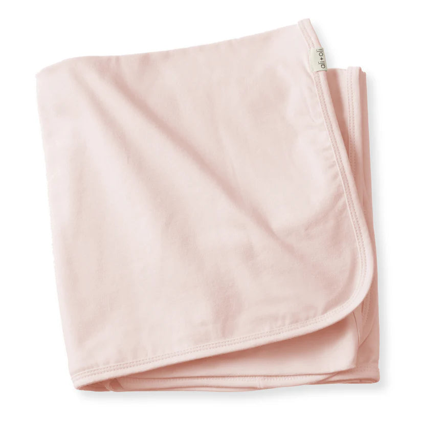 Receiving Organic Cotton Swaddle Baby Blanket (Blush)