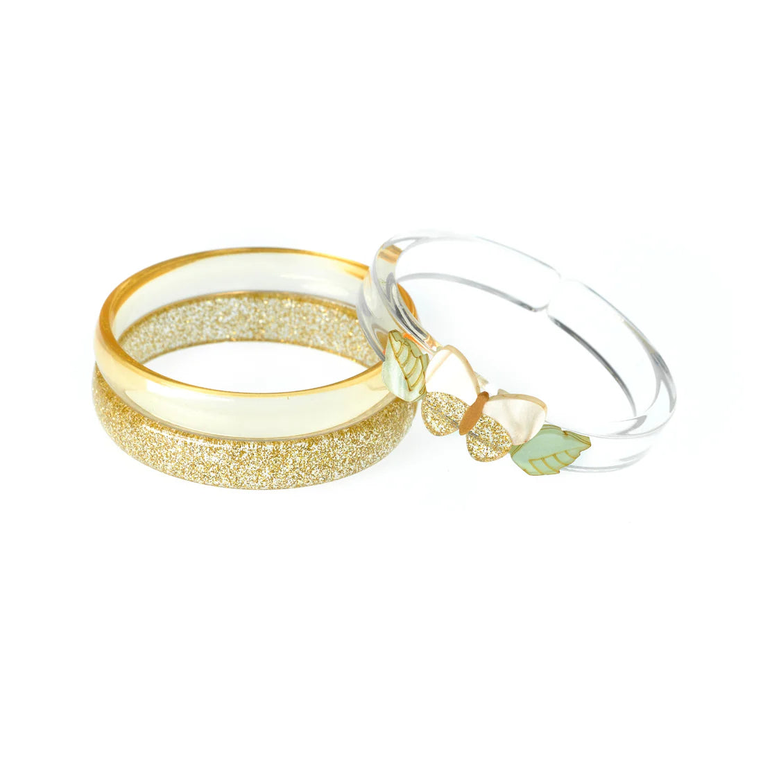 BUTTERFLIES SHIMMER GOLD BANGLES - SPR