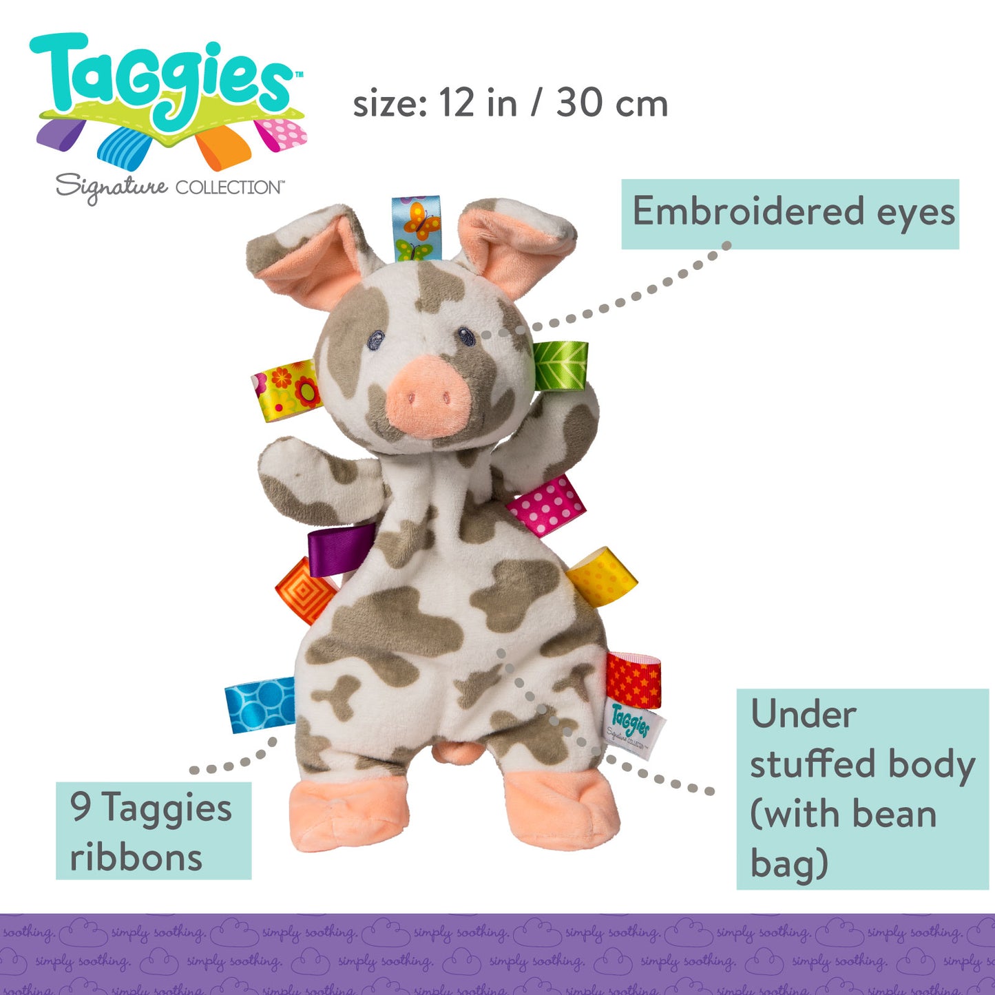 Taggies Patches Pig Lovey – 12