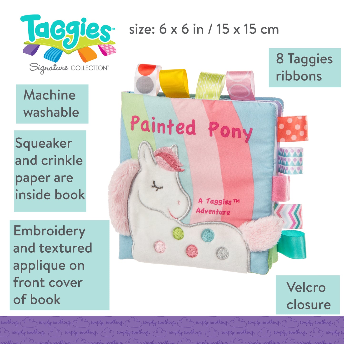 Taggies Painted Pony Soft Book – 6×6