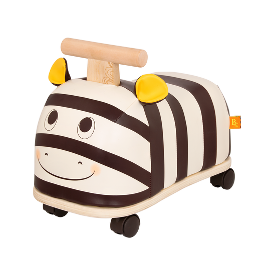 Wooden Zebra Ride-On Zippity