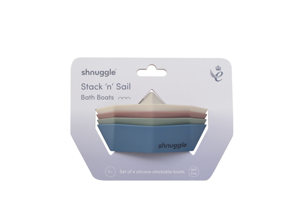 Shnuggle Stack and Sail Bath Boat Toys