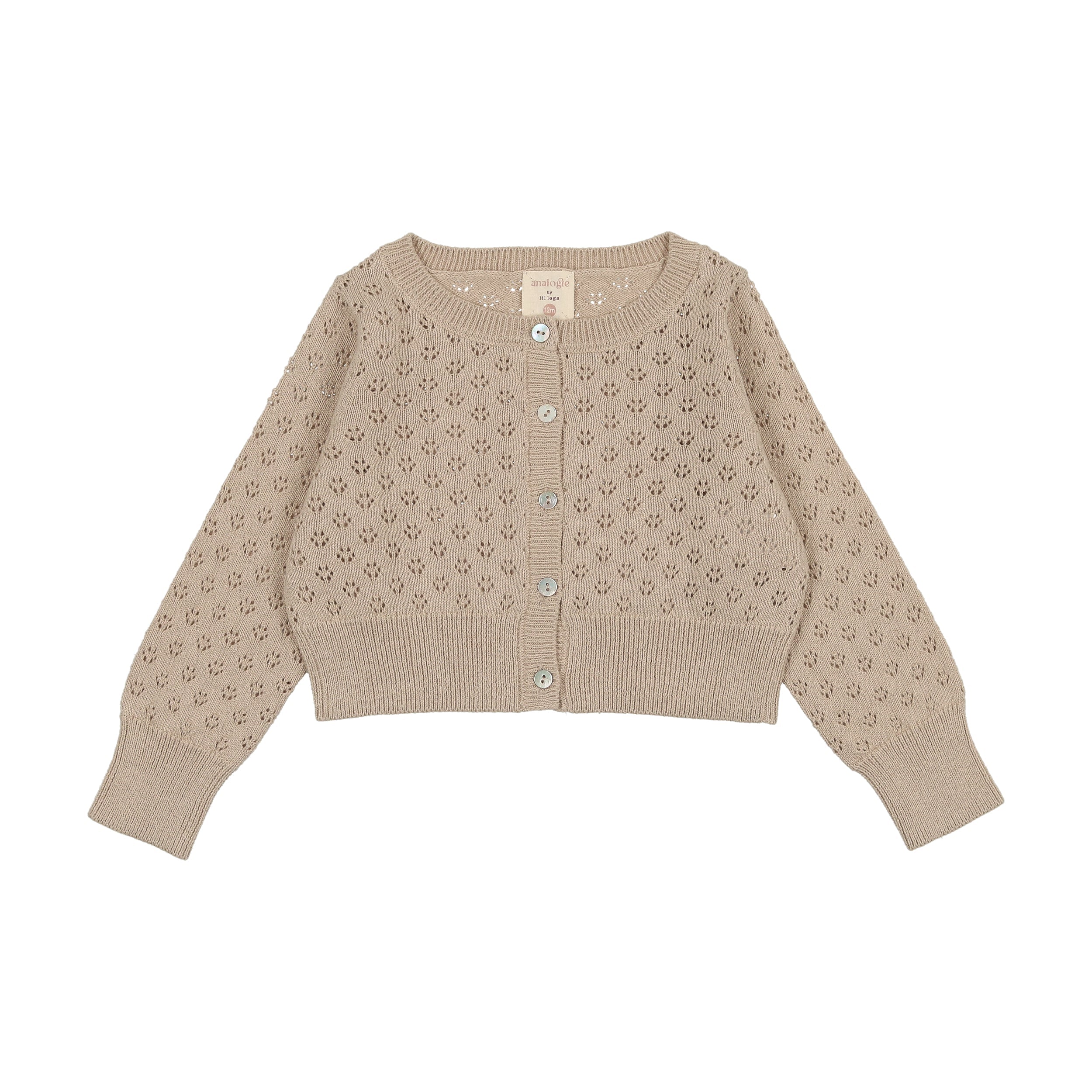 POINTELLE CARDIGAN LILLAC