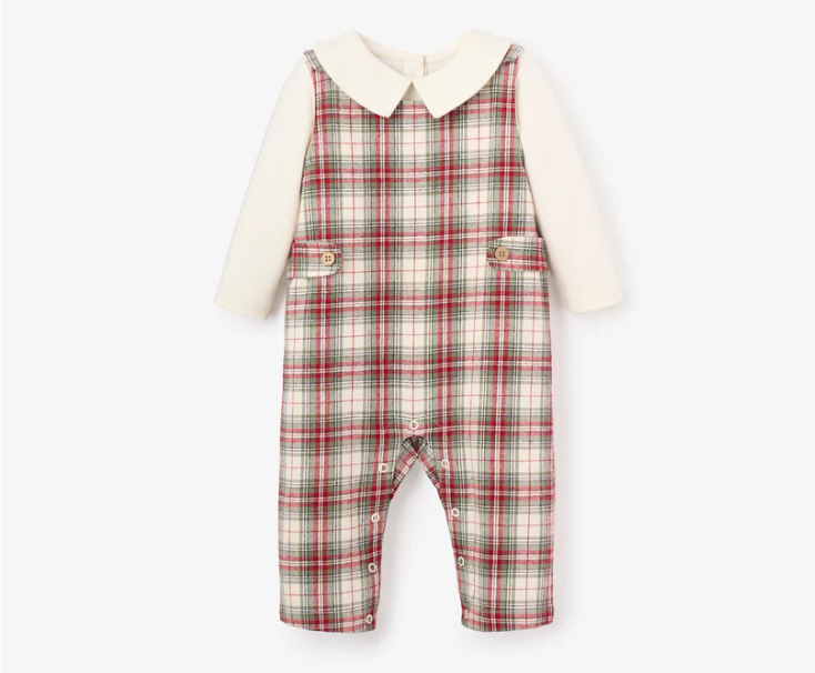 Winter Tartan Jon Jon + Shirt Set