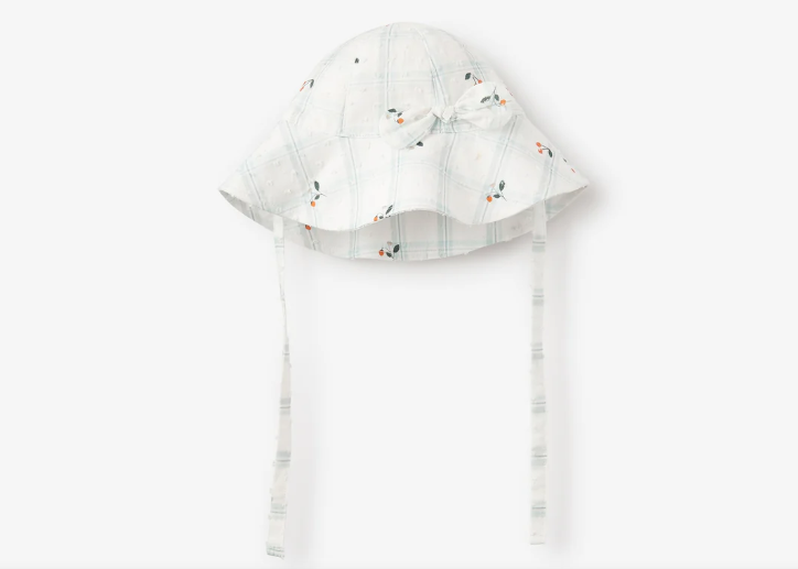 Strawberry Picnic Swiss Dot Sunhat