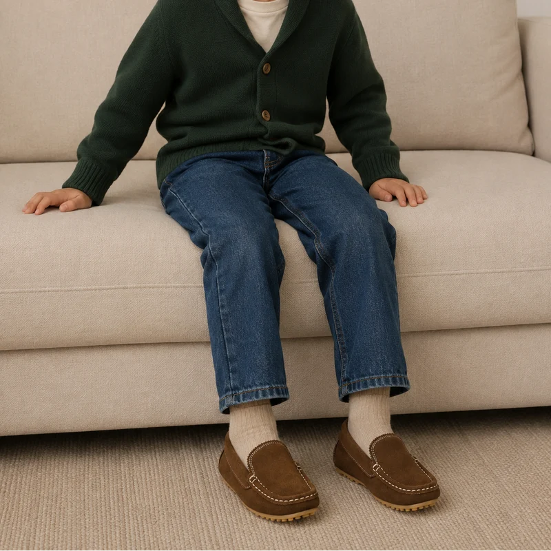 Antton Driver Moc Suede Chesnut