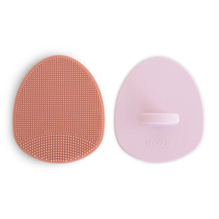 Cradle Cap Brushes-Rose/Soft Lilac