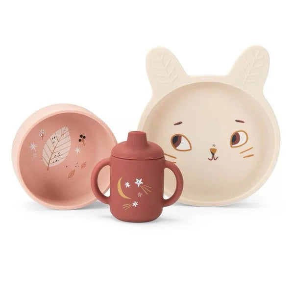 Set de Vajilla de Silicona Après la Pluie Moulin Roty