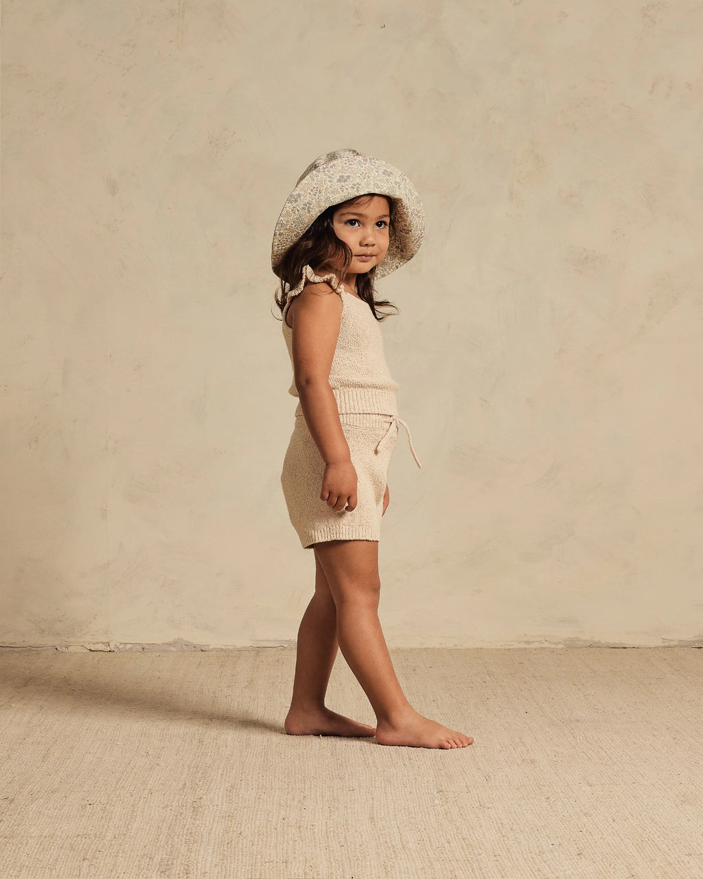 Knit shorts || heathered shell