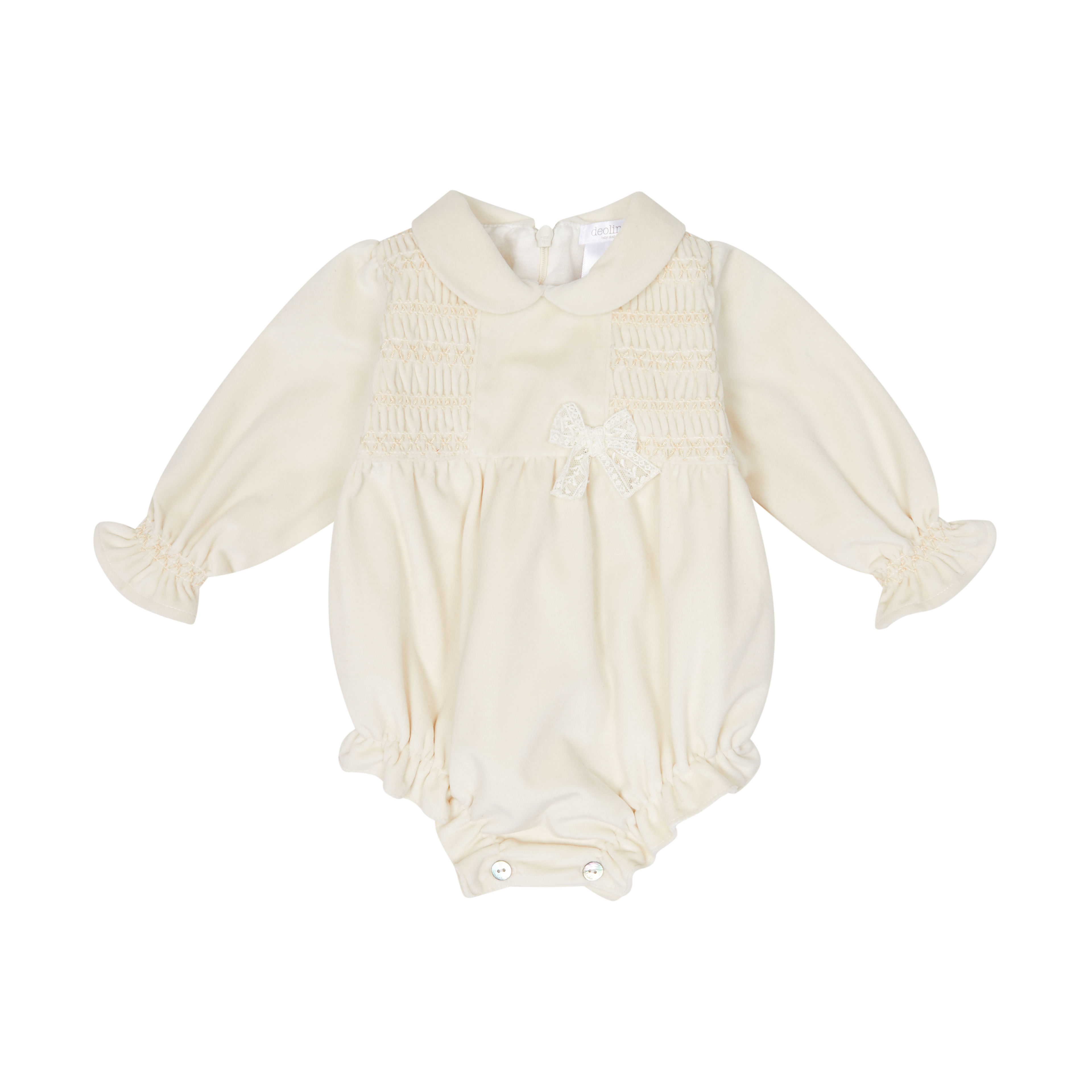 Velvet Smocked Romper