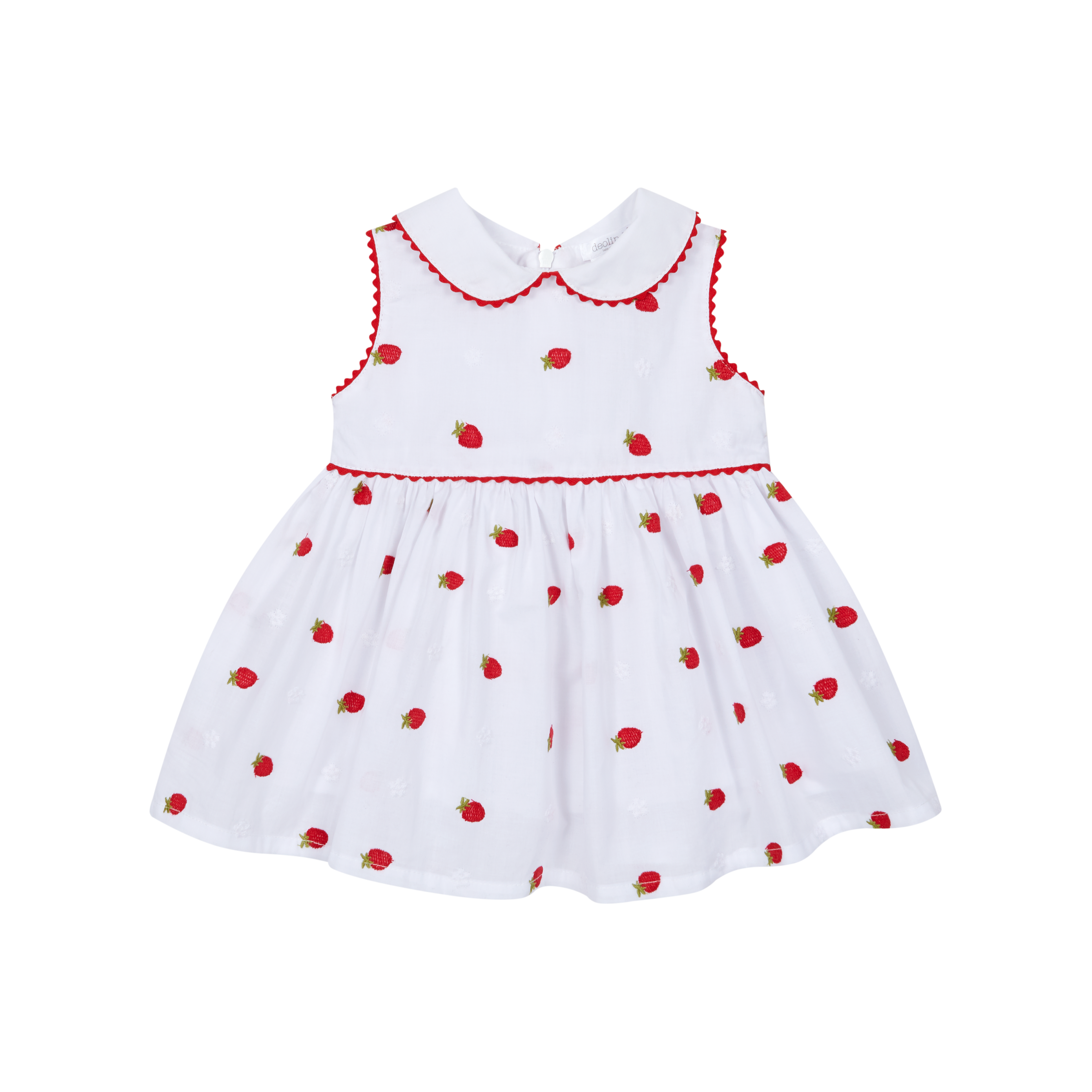 Strawberry Embroidered Summer Dress