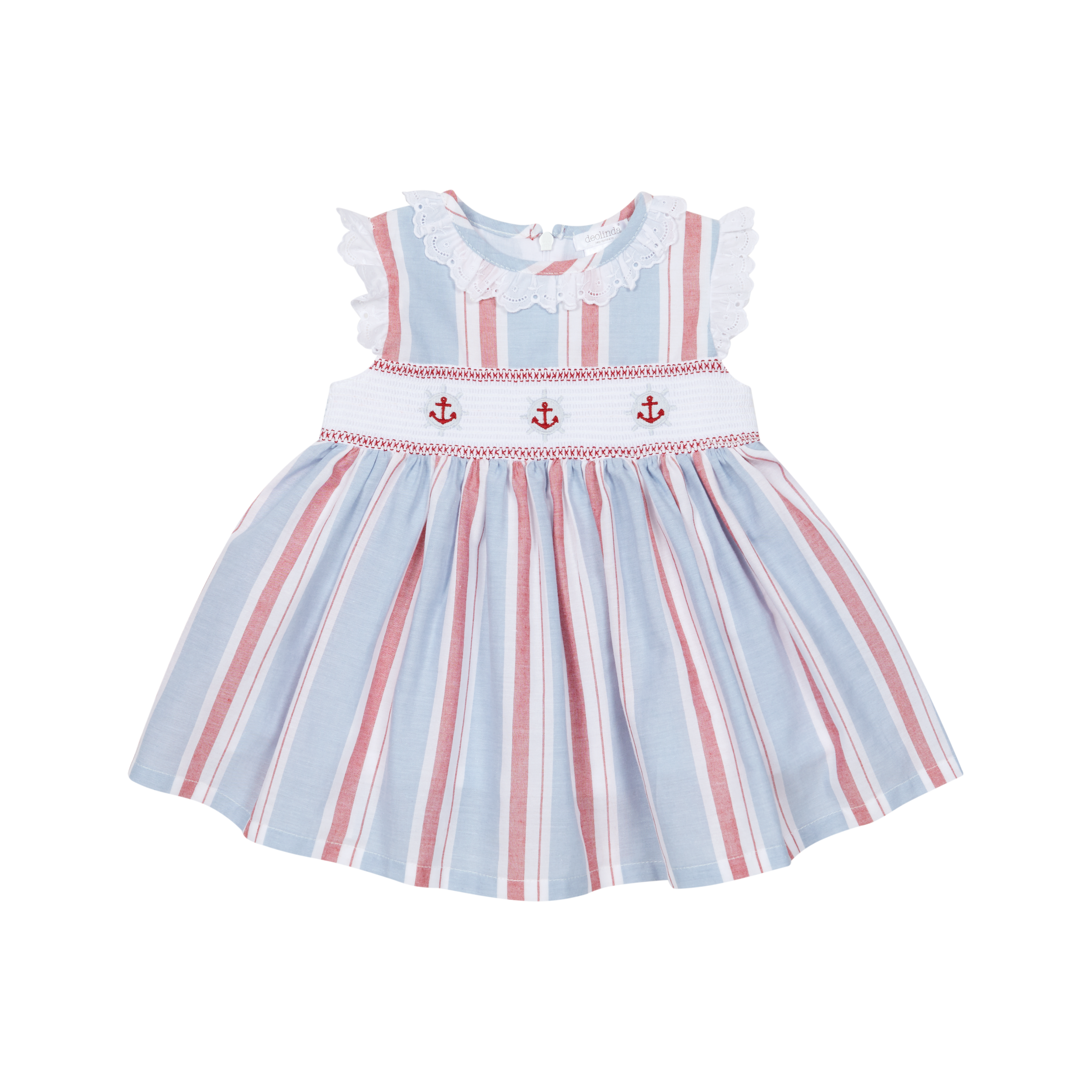 Striped Nautical Smocked Dress