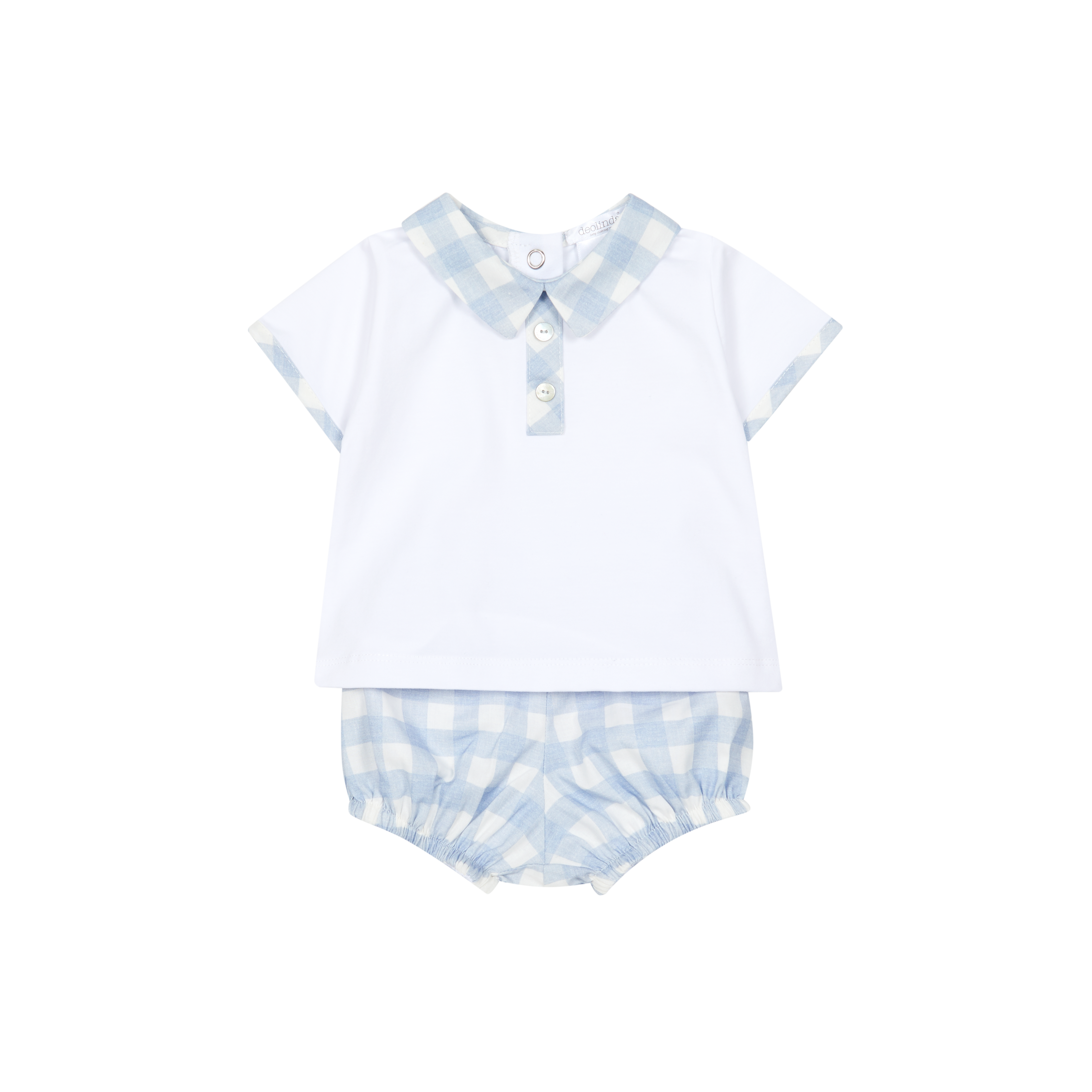 Top & Blue Check Jam Pants Set