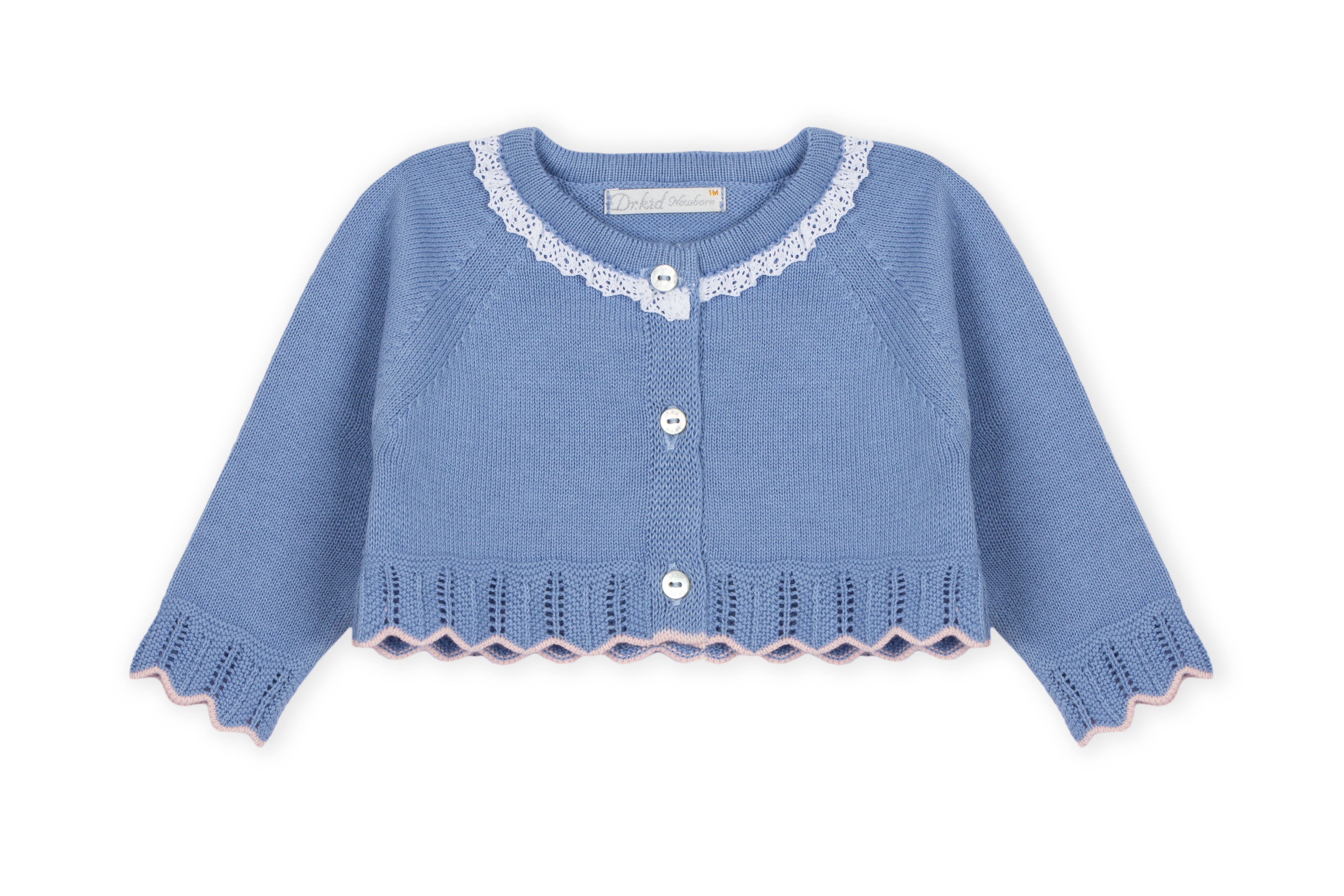 Short Cardigan Azul