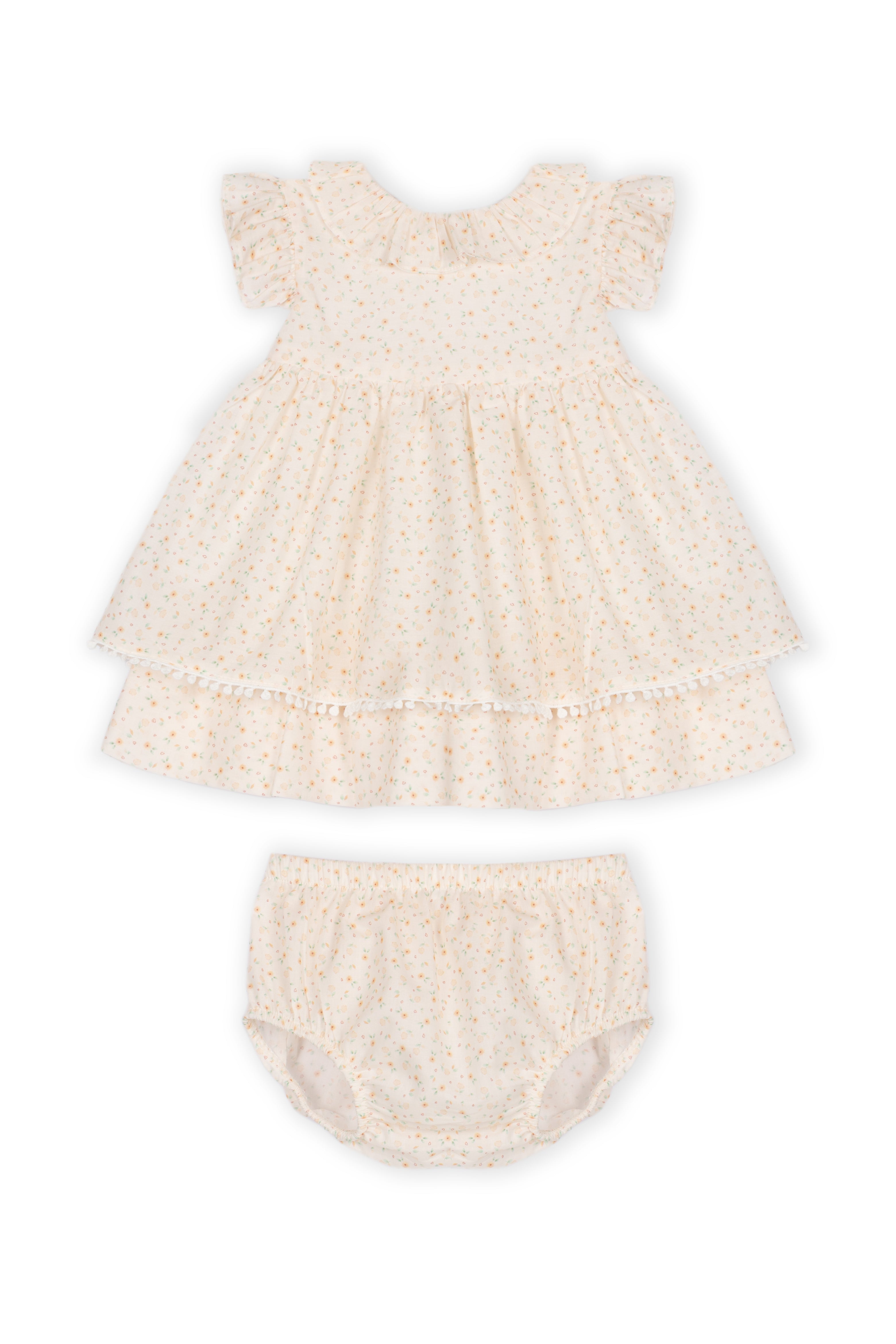 Baby dress with panties Salmão Claro