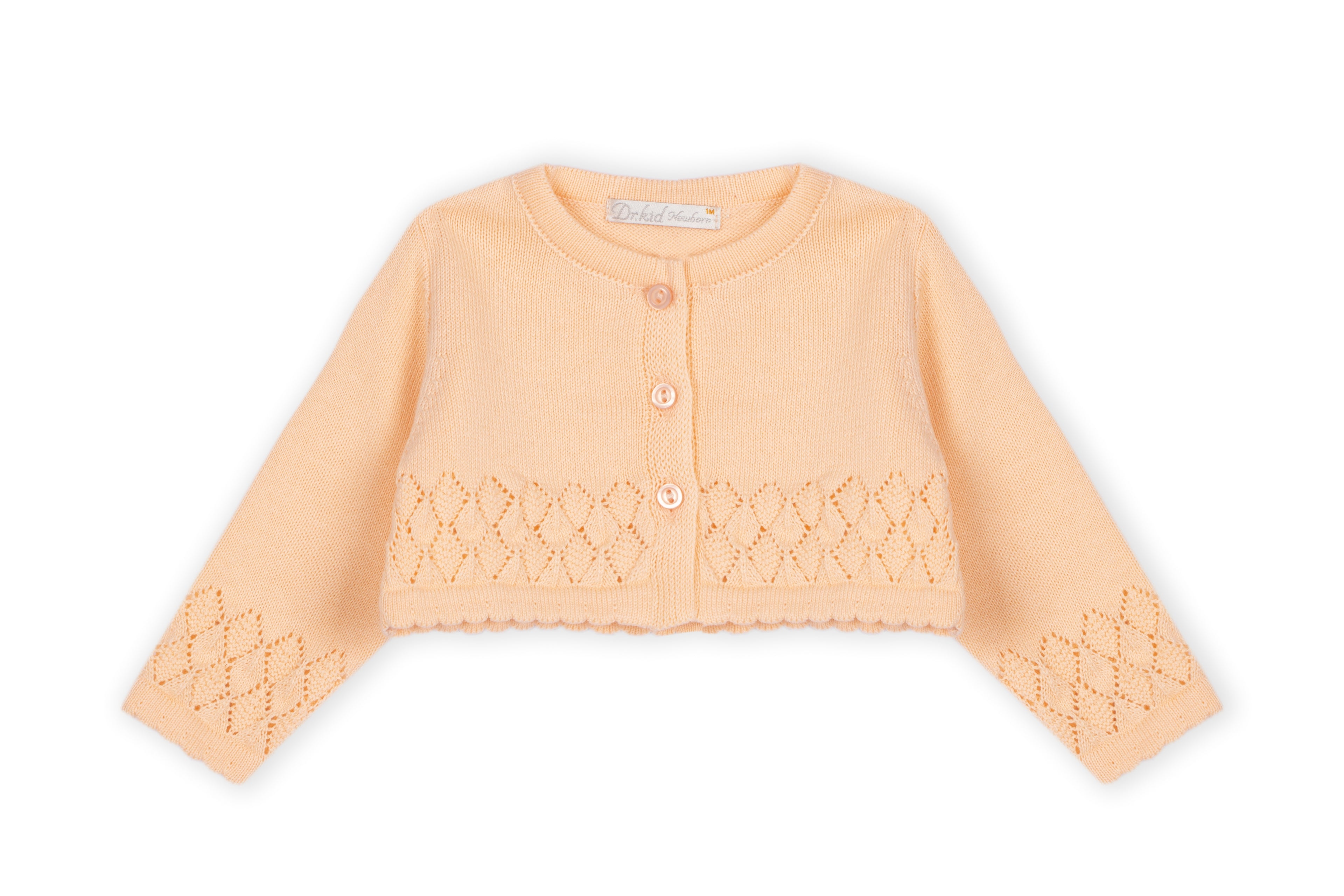 Short Cardigan Salmão Claro