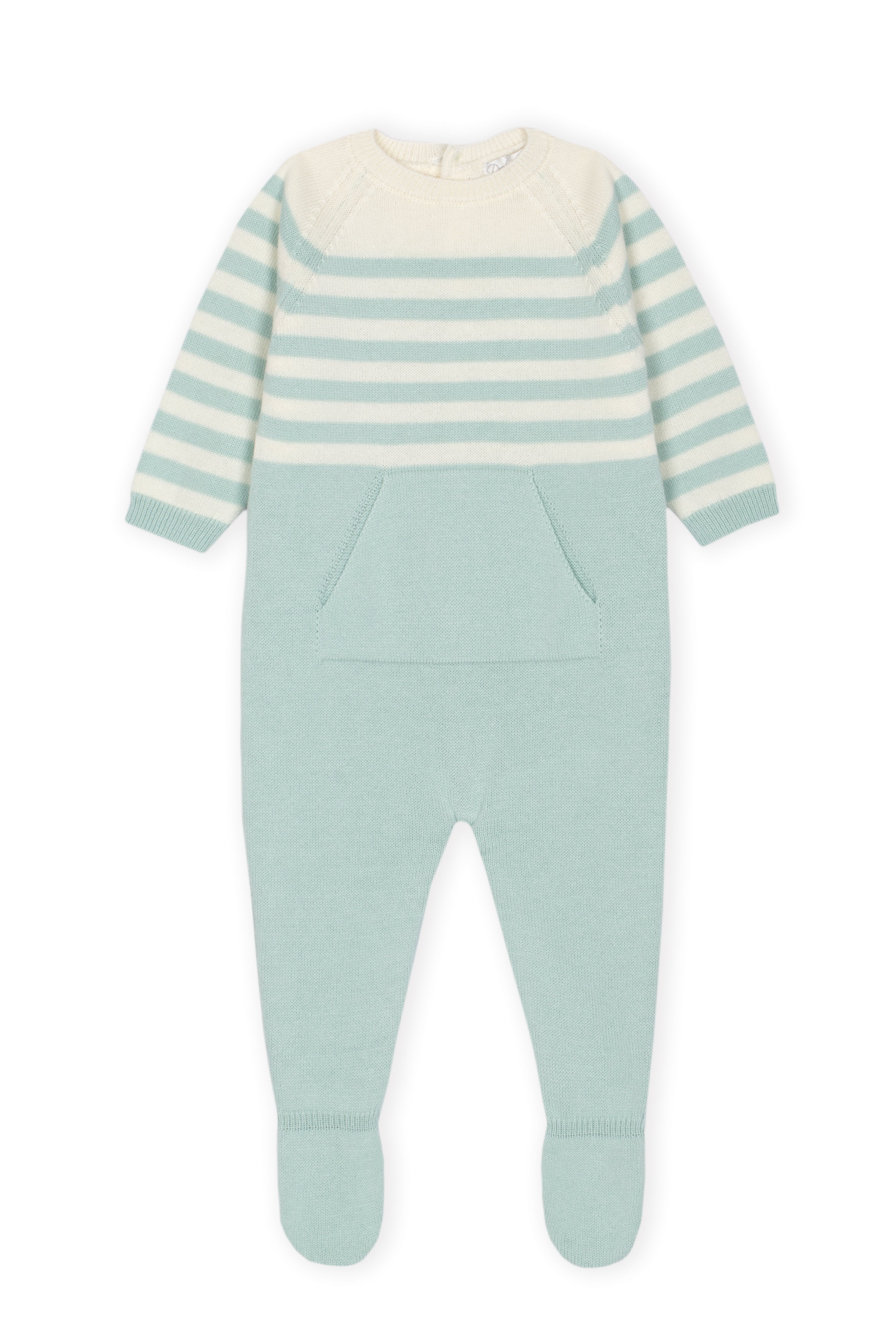 Newborn Babygrow Verde Água