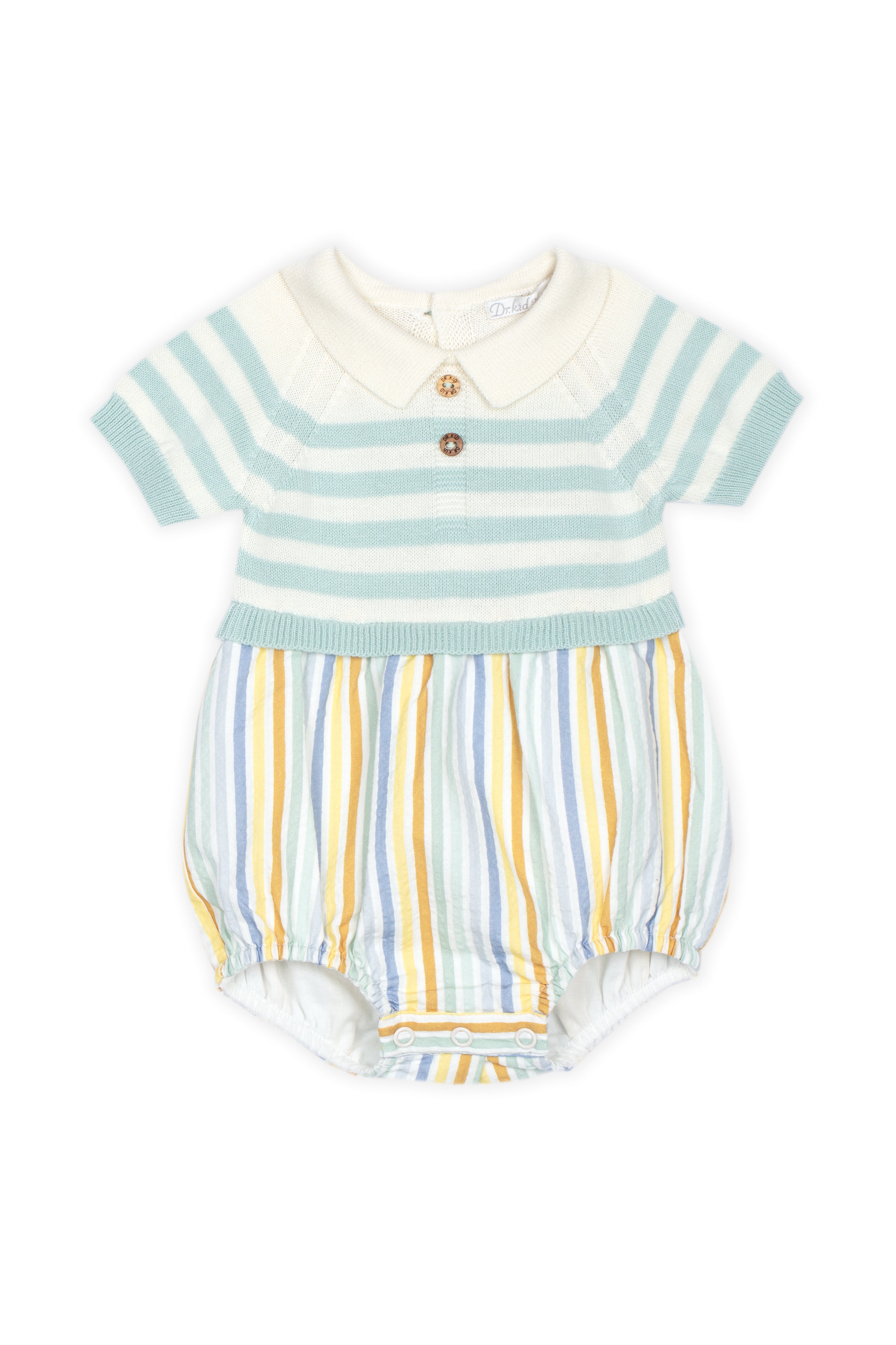 Baby Romper Verde Água