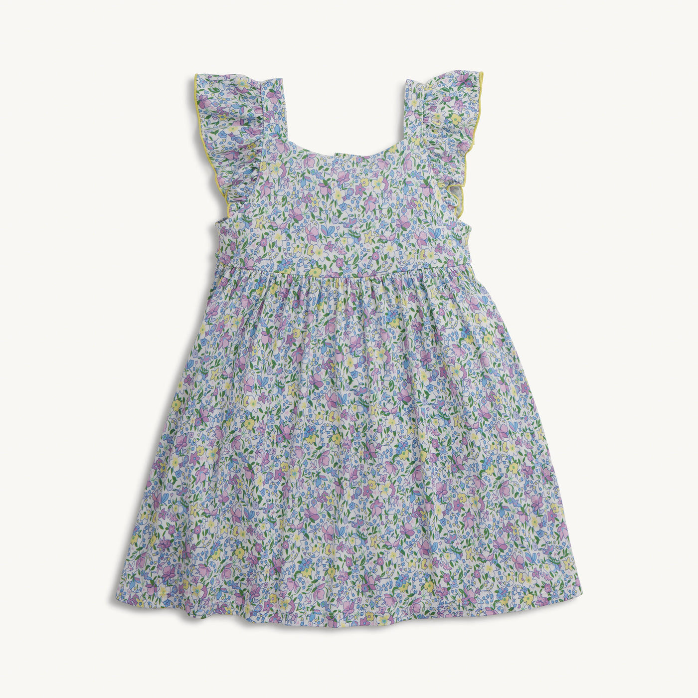 LAVINIA MODAL SQUARE NCK RUFFLE SLV DRS
