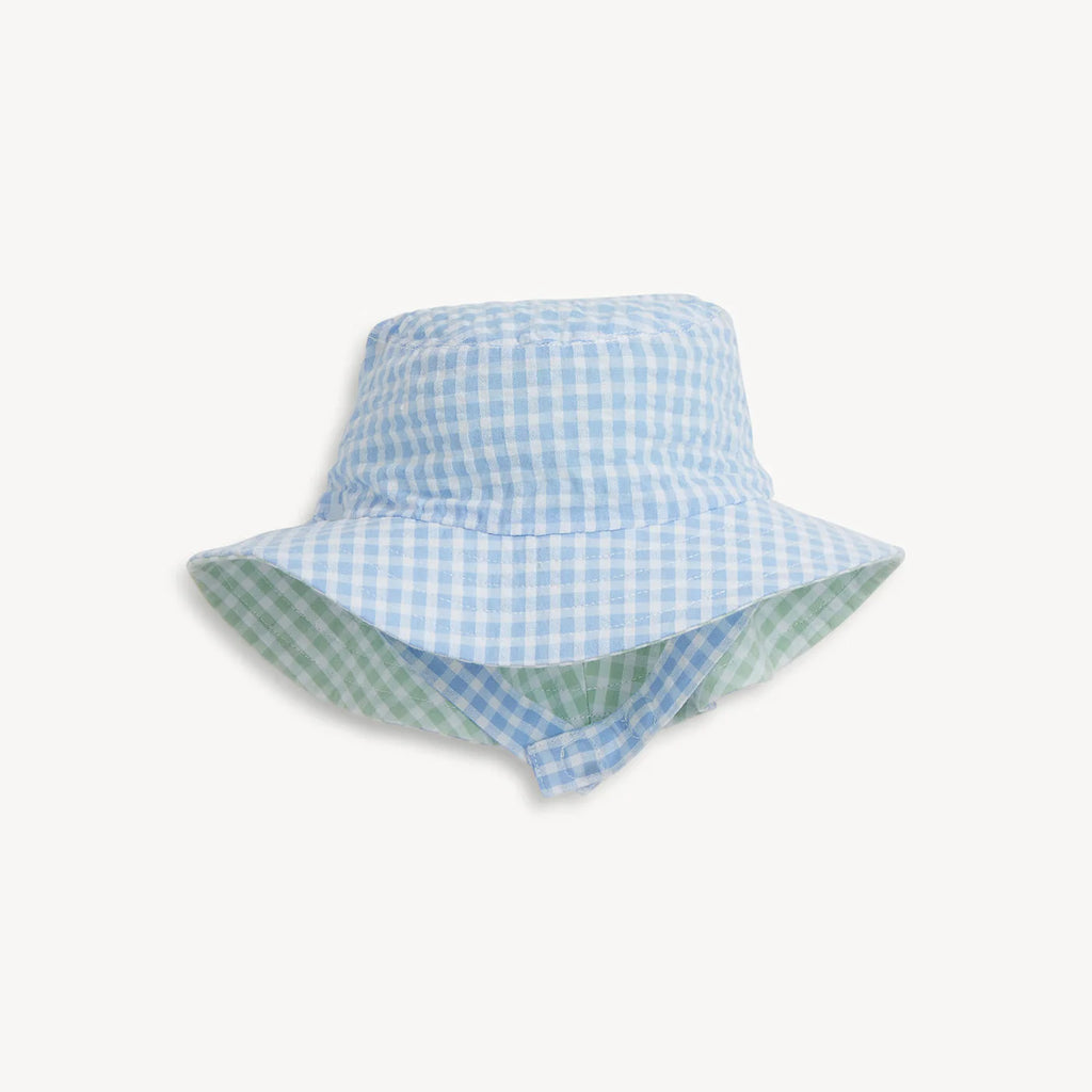 COLORBLOCK CLOUD BLUE GINGHAM BUCKET HAT