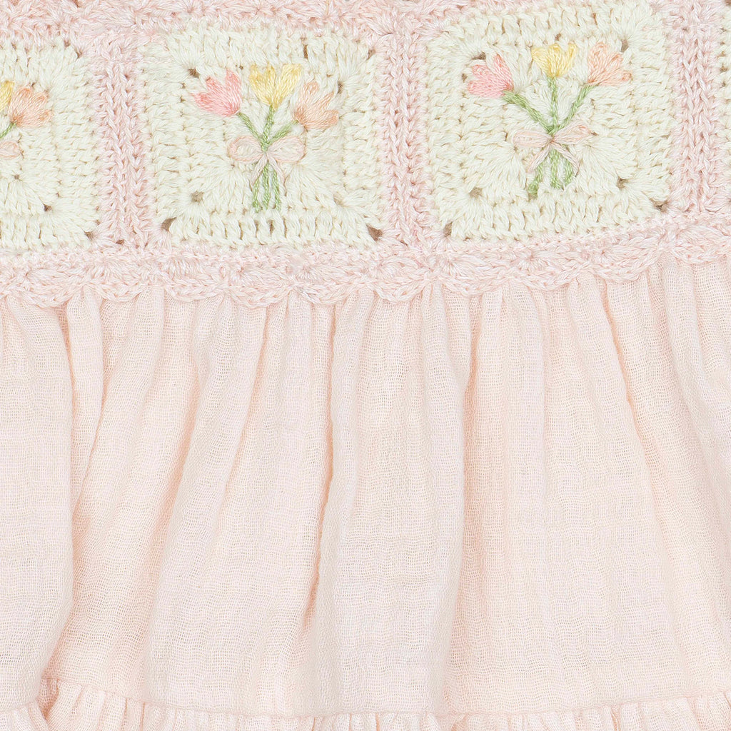 Crochet Dress in Petal Bouquet