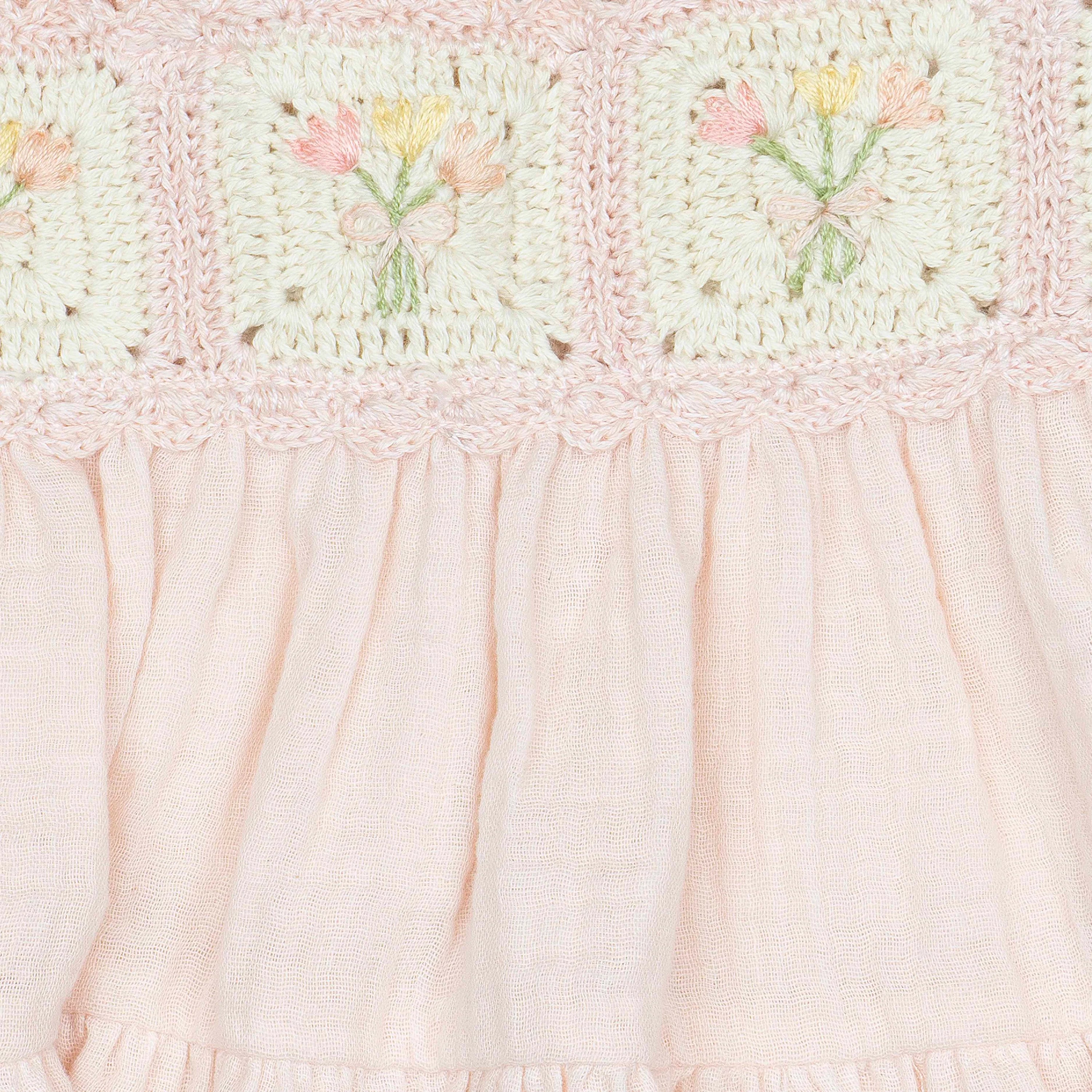 Crochet Dress in Petal Bouquet