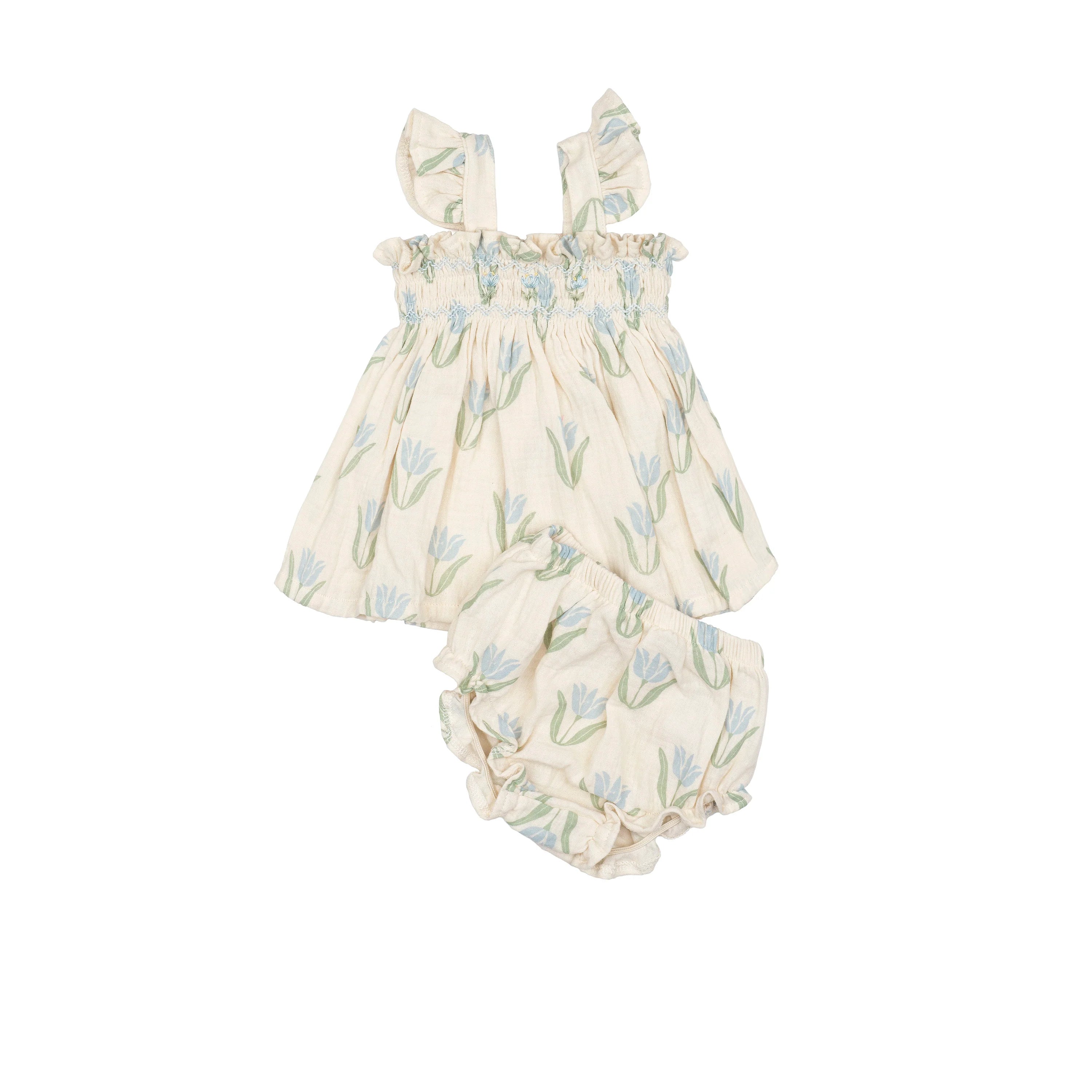 Flutter Set in Blue Tulip