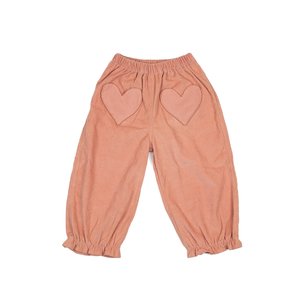 Heart Pocket Pants - Desert Rose