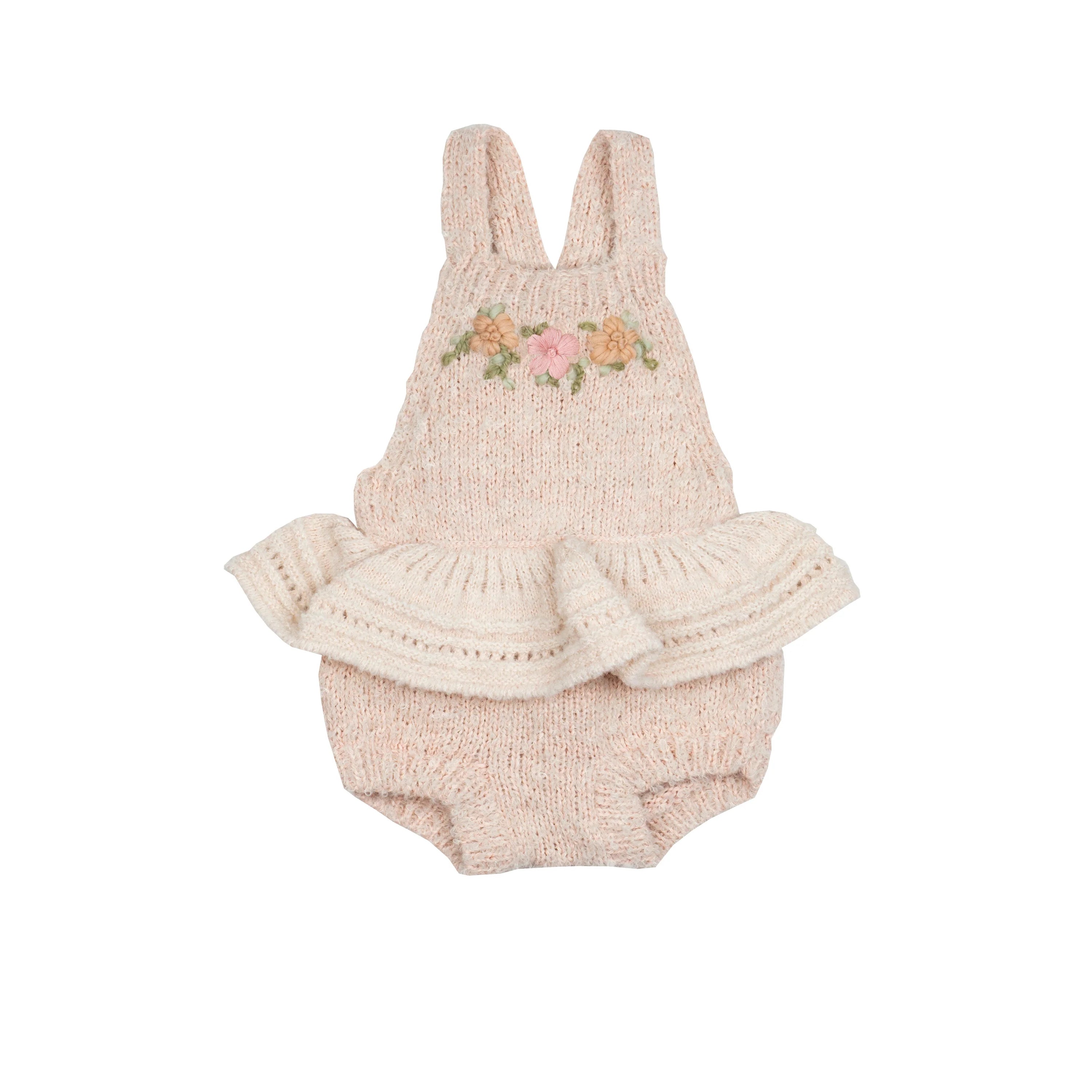 Amelia Romper - Heathered Pink