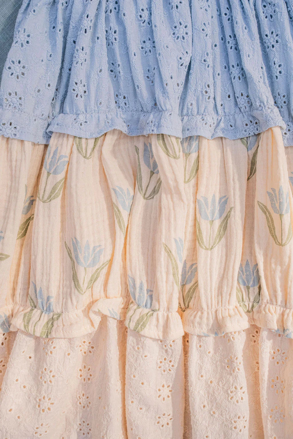 Amber Dress in Blue Tulip