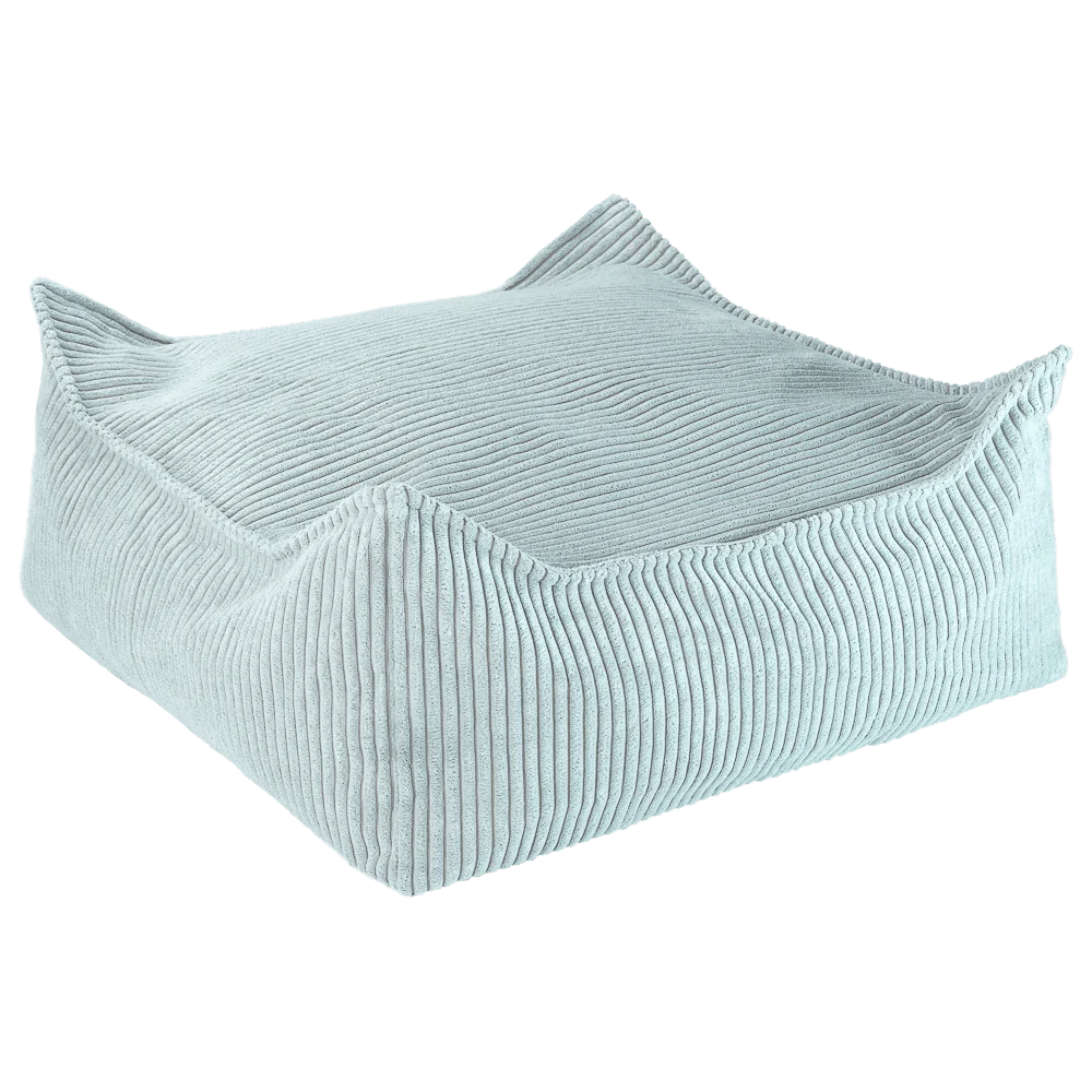 Peppermint Green Square Ottoman