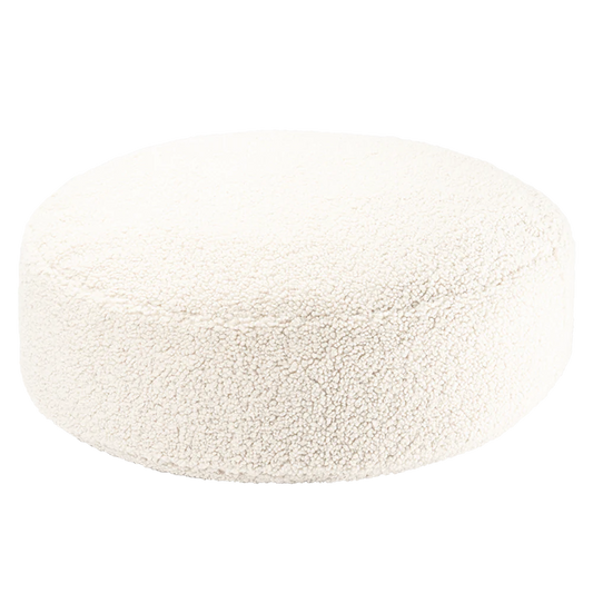 Cream White Ottoman