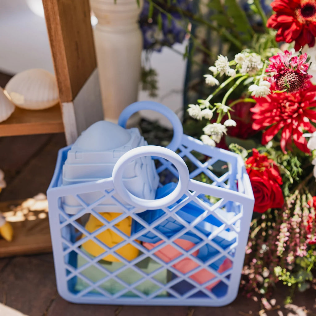 Seaside Blue Silicone Basket
