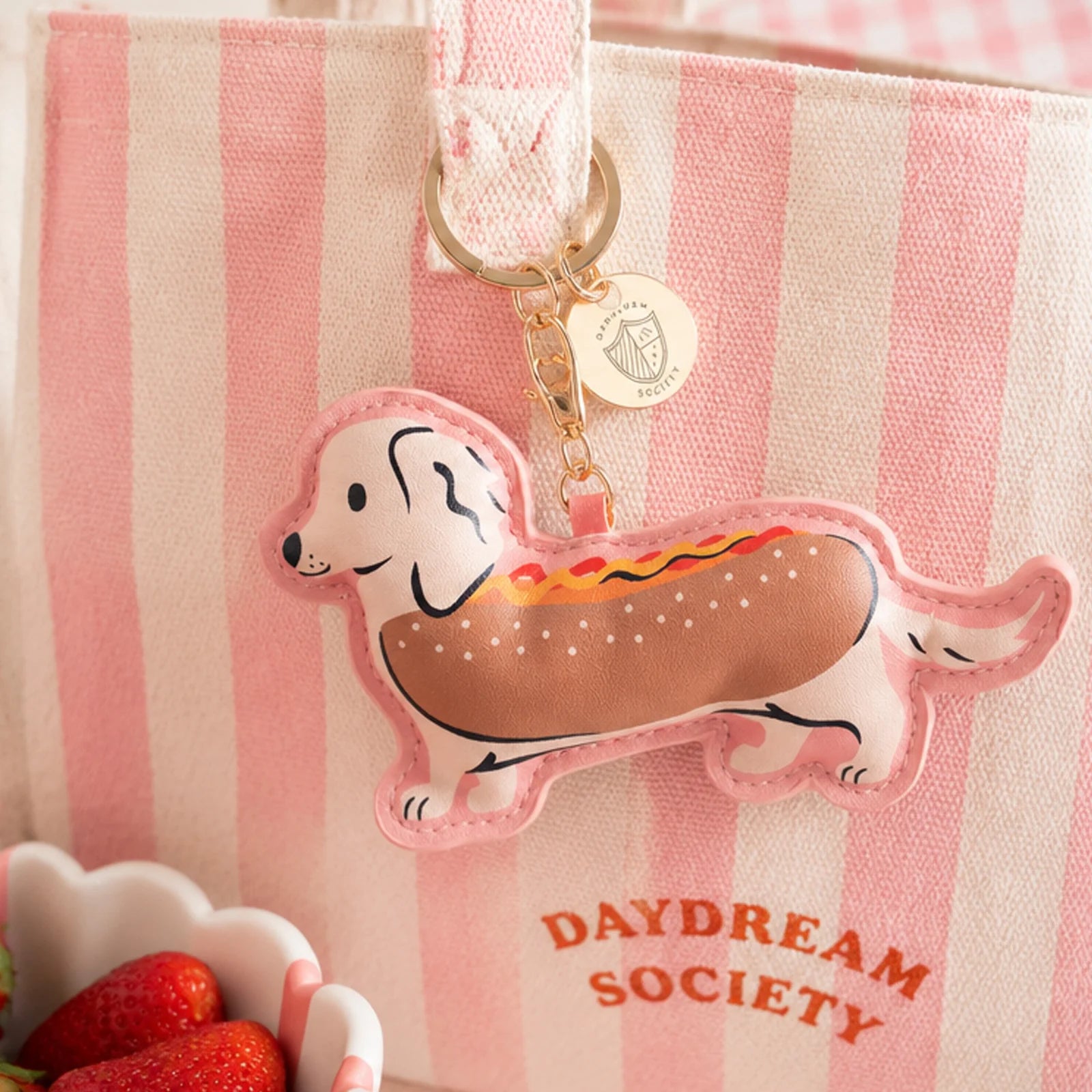 Hot Dog Dachshund Bag Charm