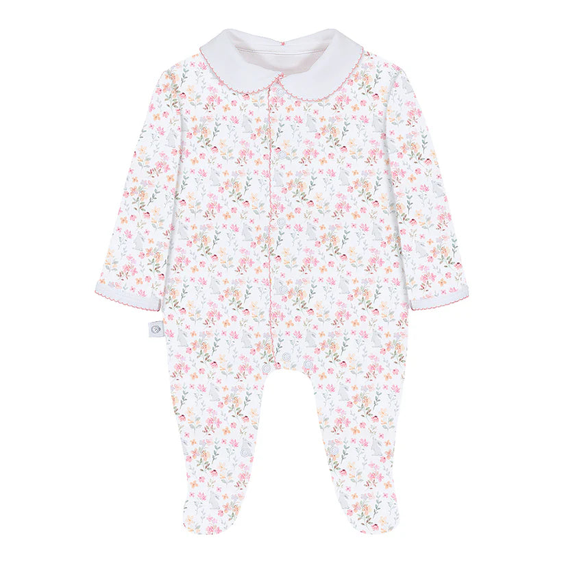 Winter Flowers Pima Baby Pijama
