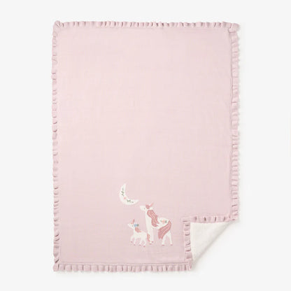 Violet Unicorn Knit Blanket 30x 40