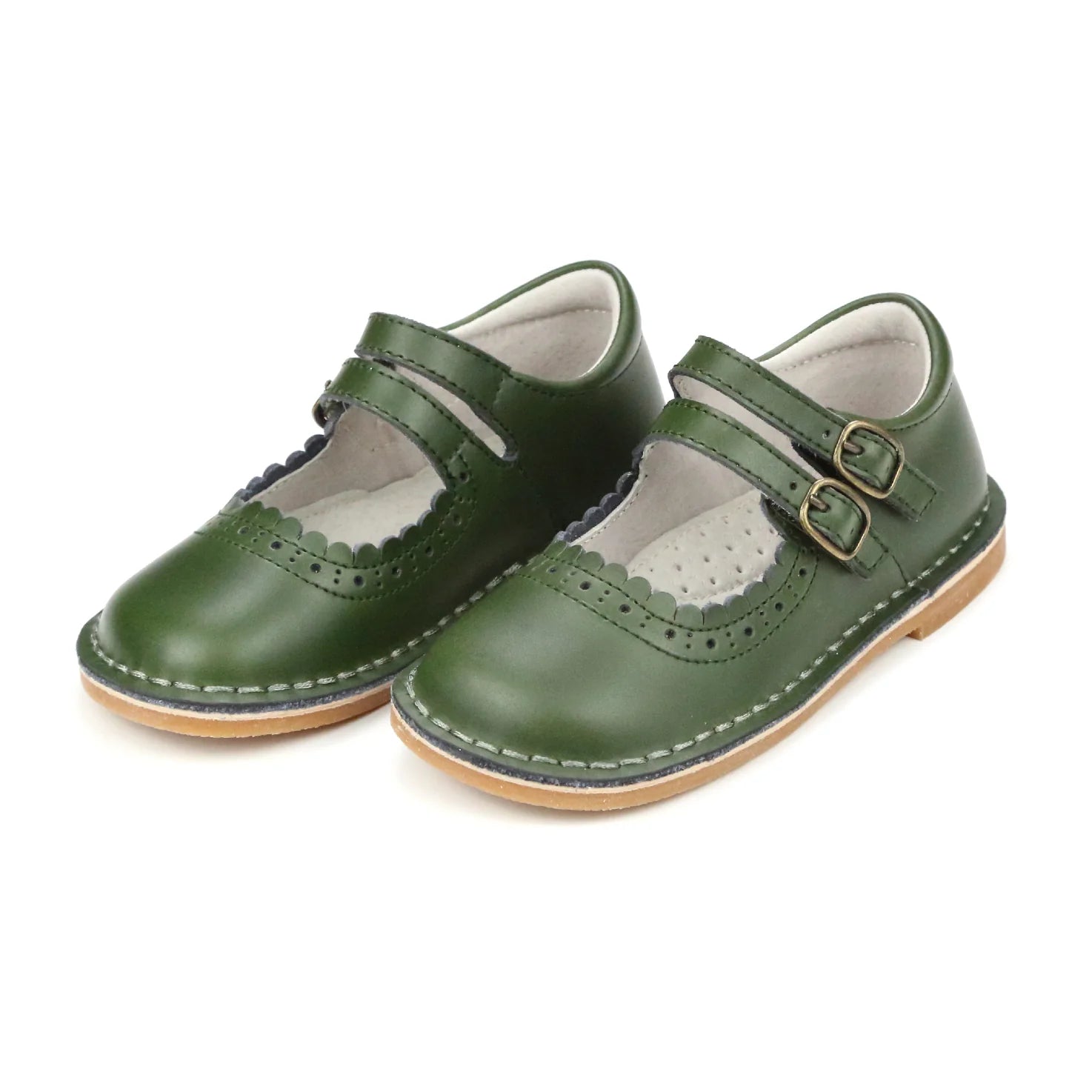 Tatiana Double Strap Mary Jane-Green