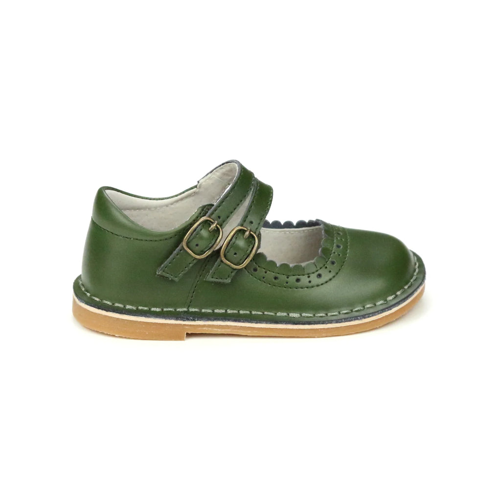 Tatiana Double Strap Mary Jane-Green