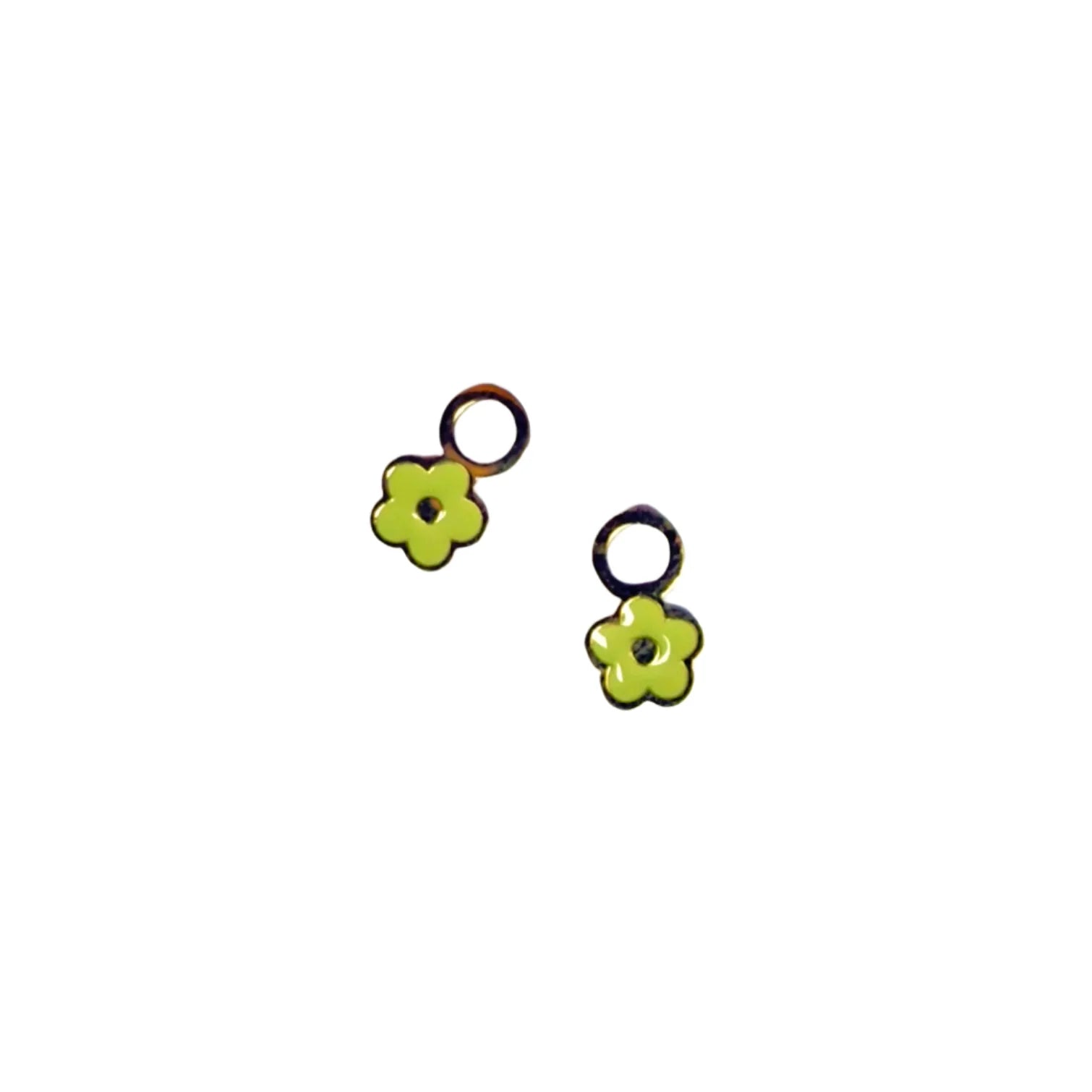 Petite Flower Charm Lime