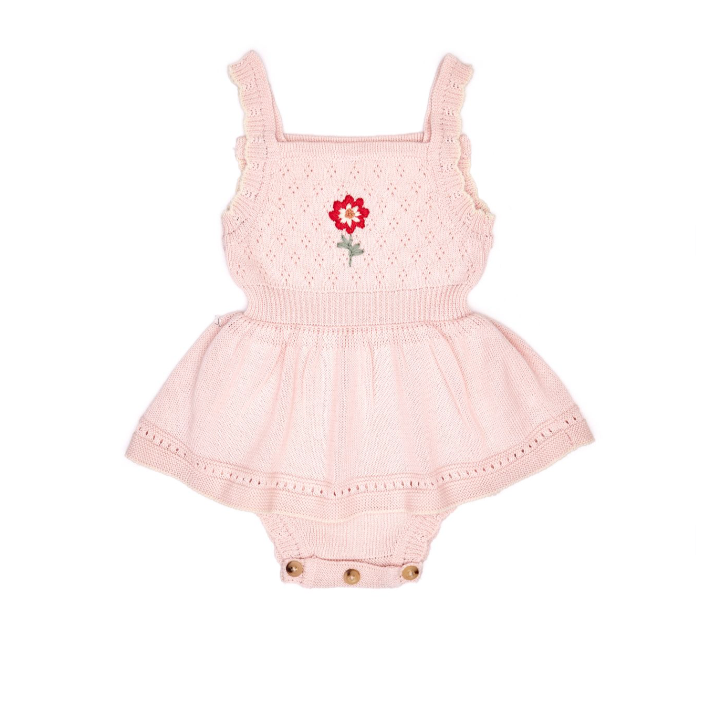 Andrea Romper Crystal Pink & Natural