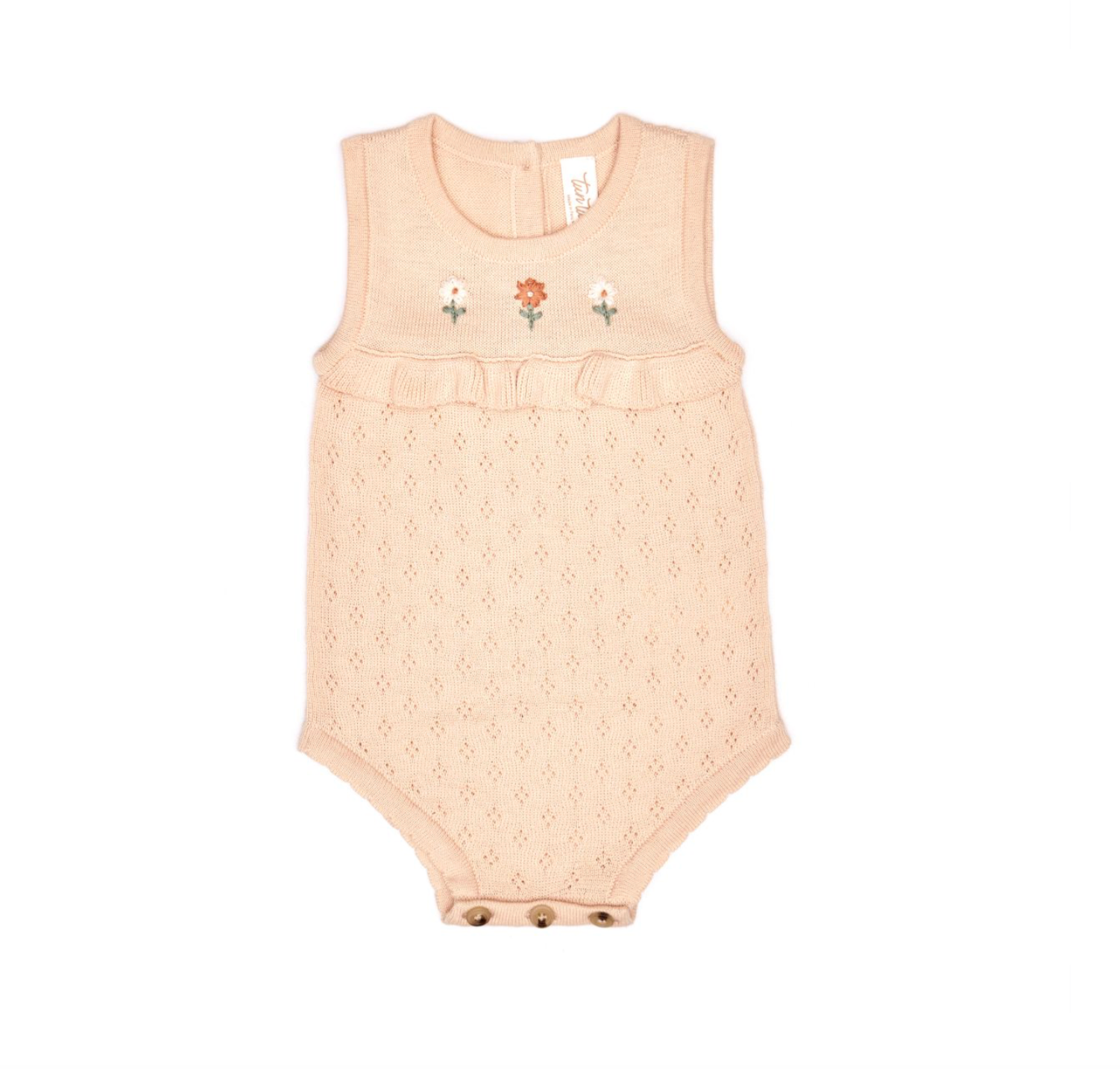 Ruffle Romper - Linen