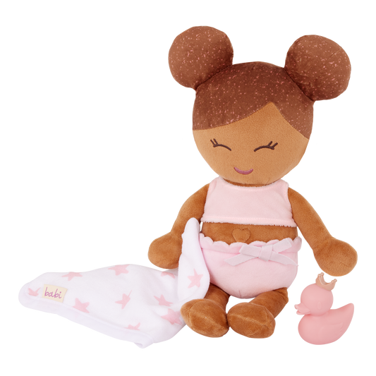 Water-Safe Baby Doll & Bath Toys Brown Hair
