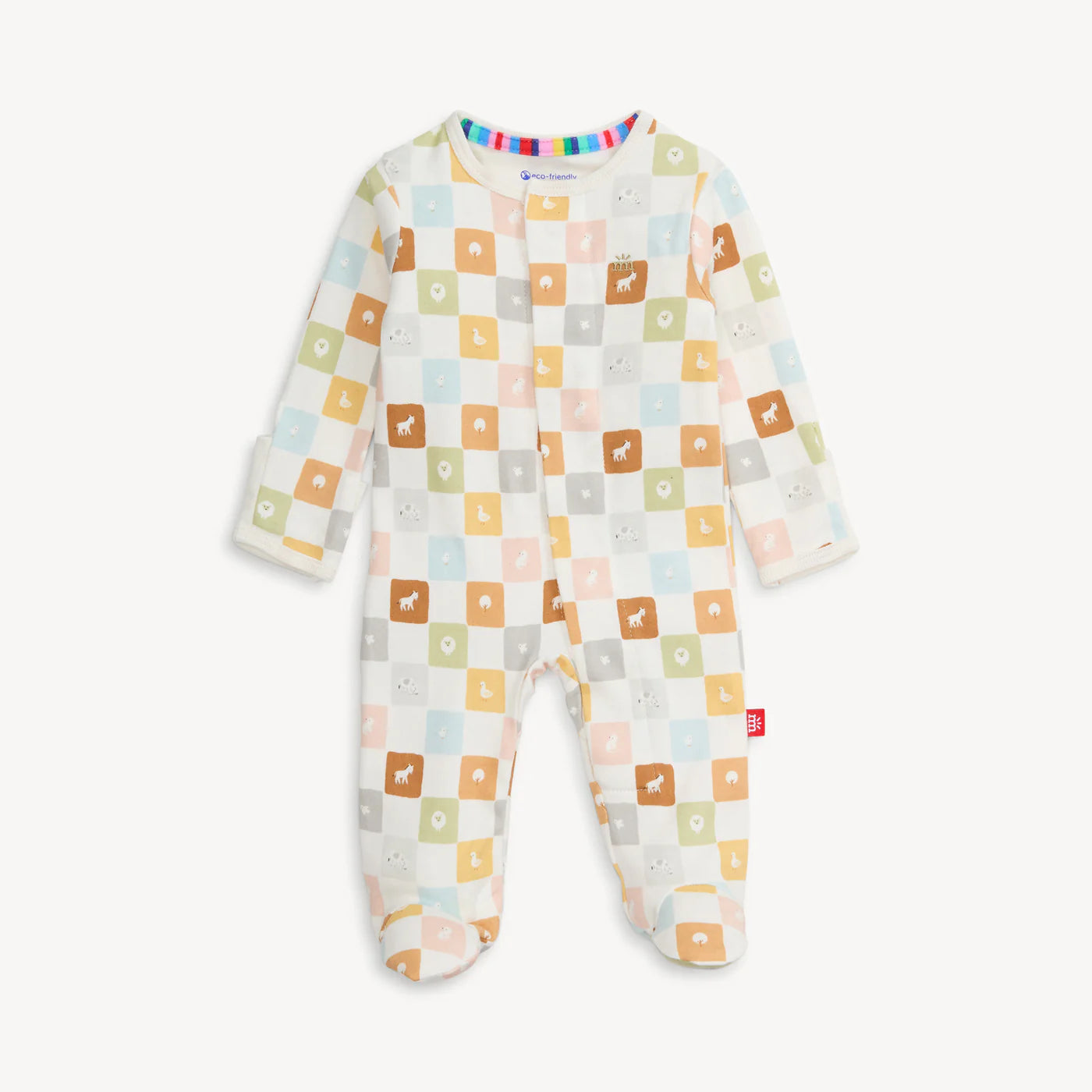 Checkmate Organic Cotton Magnetic Footie